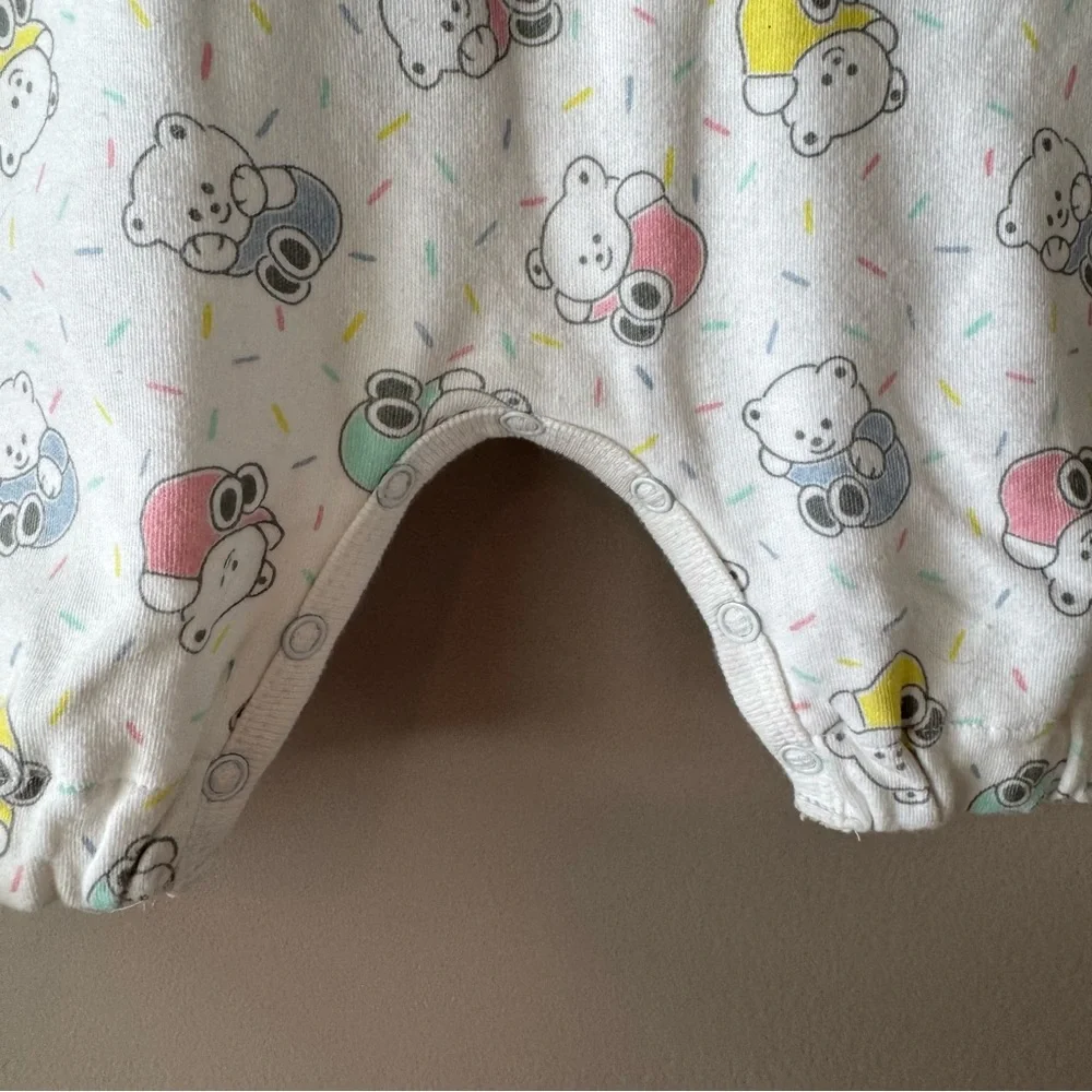 Vintage Baby Rageous Bears and Sprinkles Bubble Jumpsuit‎ Size 9 months